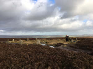 Majestic View Of The Twelve Apostles Stone Circle In England Wallpaper