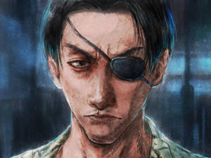 Majima Goro In An Intense Moment Wallpaper