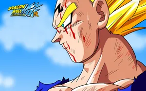 Majin Vegeta Smiling Benevolently Wallpaper