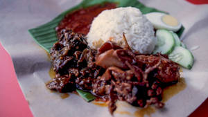 Malaysian Nasi Lemak In Bangsar Stall Wallpaper