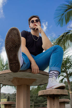 Male Model Converse High Wallpaper