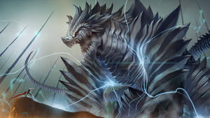 Man And Lightning Dragon Wallpaper