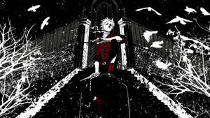 Man In Red Dark Anime Wallpaper