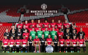 Manchester United 2013-2014 Squad Wallpaper