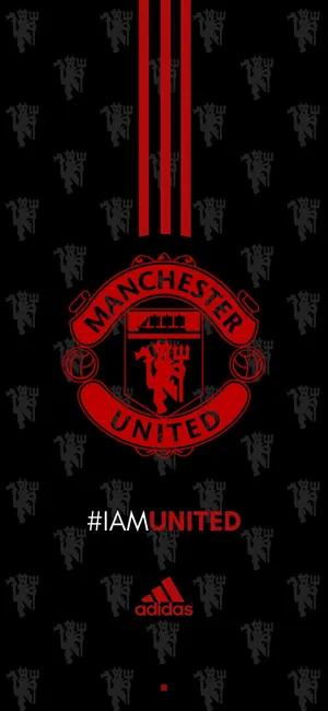 Manchester United Logo And Adidas Logo Wallpaper