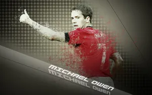 Manchester United No. 7 Michael Owen Poster Wallpaper