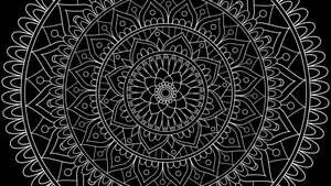 Mandala Black Aesthetic Tumblr Laptop Wallpaper