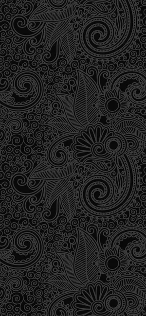 Mandala Dark Floral Wallpaper
