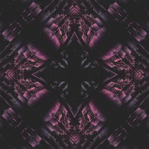 Mandala Purple Diamond In Glitch Wallpaper