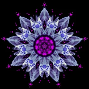 Mandala Purple Fractal Wallpaper