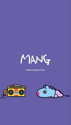 Mang Bt21 Dancing Machine Wallpaper