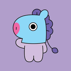 Mang Bt21 Waving Wallpaper