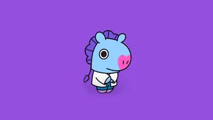Mang Bt21 White Robe Wallpaper
