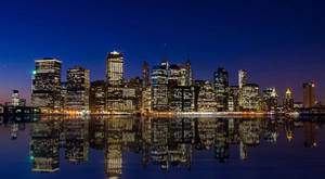 Manhattan Blue Sky Wallpaper