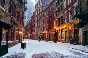 Manhattan Stone Street Wallpaper