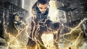 Mankind Divided Yellow Lightning Wallpaper