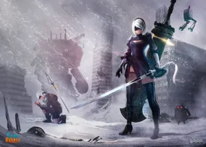 Mankind's Fate: Nier Automata Wallpaper