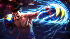 Manny Pacquiao Digital Cartoon Wallpaper