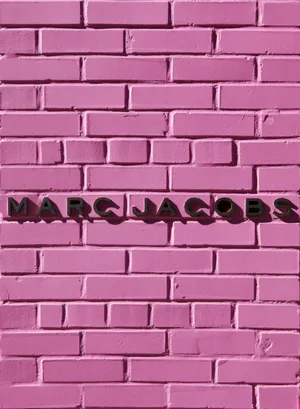 Marc Jacobs Pink Brick Wall Wallpaper