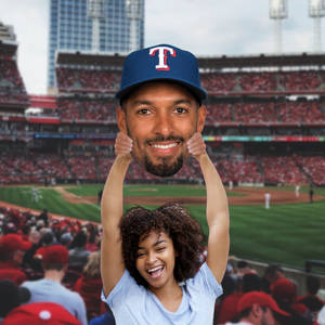 Marcus Semien Fan Holding A Cut-out Wallpaper