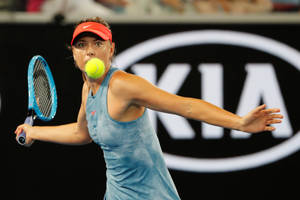 Maria Sharapova Groundstroke Australian Open Wallpaper