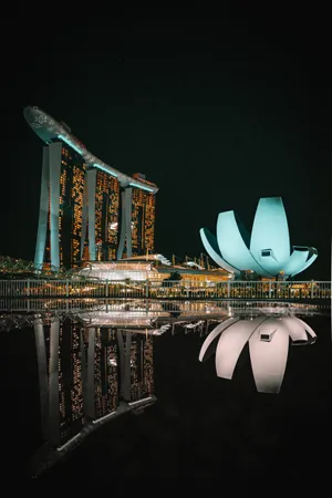 Marina Bay Sands Art Science Museum Wallpaper