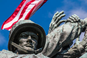 Marine Corps Statue Close-up Wallpaper