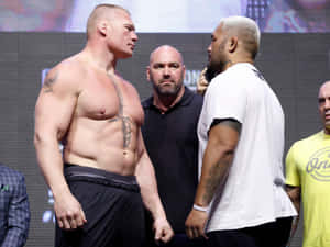 Mark Hunt Versus Brock Lesnar Wallpaper