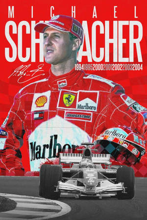 Marlboro Suit Michael Schumacher Phone Wallpaper