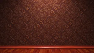 Maroon Floral Wall Texture Wallpaper