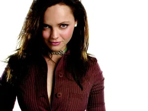 Maroon Top Christina Ricci Wallpaper