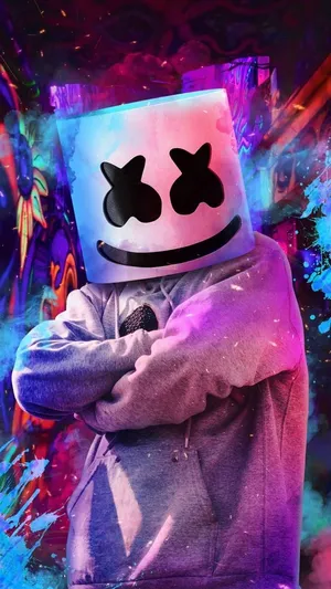 Marshmallow Head Of Marshmello Phone Wallpaper