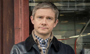 Martin Freeman As Watson In Sherlock Wallpaper