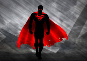 Marvel At The Might Of Superman Wallpaper