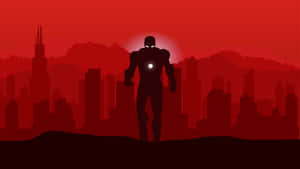 Marvel Comics 2560x1440 Iron Man Minimalist Red Art Wallpaper