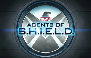 Marvel Falcon Logo Shield Glowing Blue Wallpaper