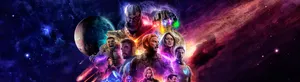 Marvel Heroes Together 5120 X 1440 Wallpaper