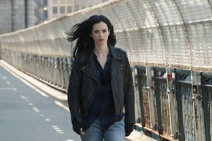 Marvel Jessica Jones On Bridge Wallpaper