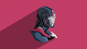 Marvel Minimalist War Machine Wallpaper