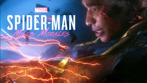 Marvel Ps4 Spiderman Miles Morales Poster Wallpaper