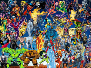 Marvel Vs. Dc Comic Characters Christmas Wallpaper