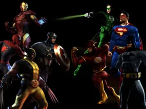 Marveland D C Heroes United Wallpaper