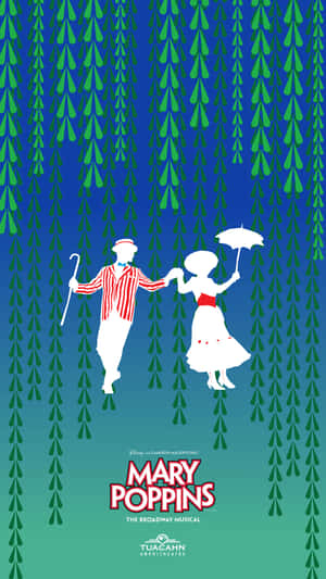 Mary Poppins Displayed In A Vibrant And Colorful Image Wallpaper