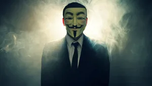Mask With Suit And Tie Hacker 4k Wallpaper