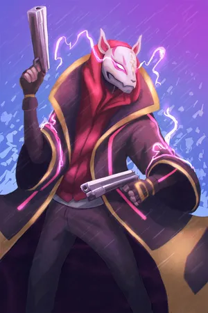 Masked Fortnite Drift Wallpaper