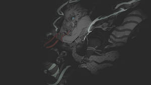 Masked Inosuke Dark Illustration Wallpaper