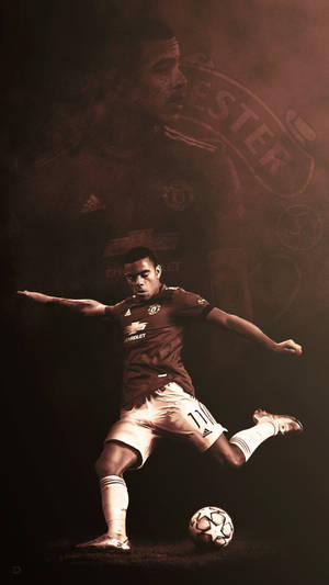 Mason Greenwood Sepia Wallpaper