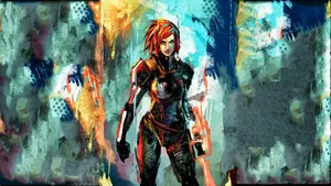 Mass Effect Miranda Painting Wallpaper
