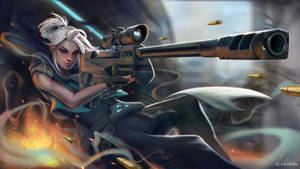 Master The Art Of The Deadly Sniper, Jett Wallpaper