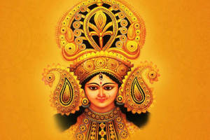 Mata Rani Golden Accessories Wallpaper
